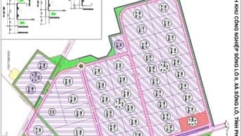 CHO THUÊ ĐẤT KCN SÔNG LÔ 2 – Diện tích: 1ha, 2ha, 5ha đến 20ha – Giá: 