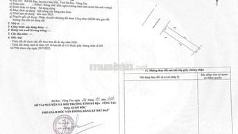 bán đất tại xã Đá Bạc sau lưng khu công nghiệp Đá Bạc,