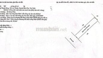 Bán đất thổ cư 10,5 x 30 m2 mặt tiền đường nhựa trung tâm xã Lợi Thuận