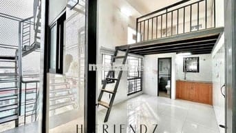 CĂN HỘ DUPLEX GÁC CAO MÁY LẠNH, CỬA SỔ TRỜI SIÊU RÔNG NGAY NGÃ TƯ 4 XÃ