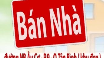 Bán Nhà : đường nội bộ Âu Cơ - P.9 - Q.Tân Bình - Tp.HCM - dt:12x30m