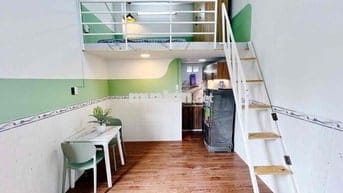 Căn Hộ Dịch Vụ Gác Cao Full Nội Thất - Cách Lê Trọng Tấn 10-15P Đi Xe