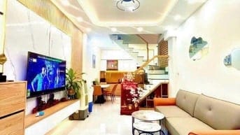 BÁN NHÀ HẺM XE HƠI 5M THÔNG THOÁNG, Lê Lai, p3, Gò Vấp. 1 trệt 3 lầu, 