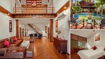 Cho thuê vila nguyên căn có hồ bơi 4PN thiết kế sang trọng ở ngay biển