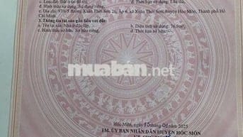 BÁN NHÀ ĐẤT THỔ CƯ CHÍNH CHỦ  164,7m2– XUÂN THỚI SƠN 26,HÓC MÔN