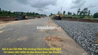 BÁN 8 XÀO ĐẤT NGAY NGÃ TƯ HÀNG SIÊU HIẾM Xã Hòa Khánh Buôn Ma Thuột