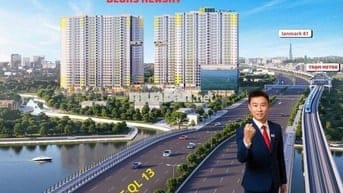 Căn góc 3PN, view sông SG, MT QL 13.