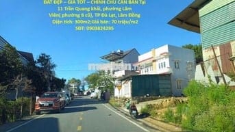 BÁN ĐẤT Tại 11 Trần Quang khải,phường Lâm Viên( phường 8 cũ),TP Đà Lạt