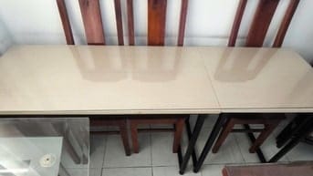 Thanh lý - Bàn làm việc/học tập đôi có kính dài 1m88