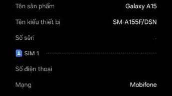 Bán samsung a15 8/256gb dư dùng