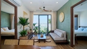 Cho thuê căn hộ 2PN Japandi Ocean Park, full nội thất mới, nhận ở ngay