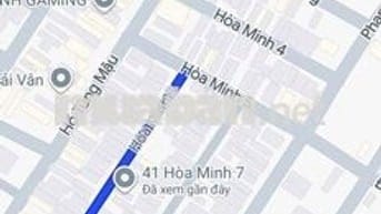 BÁN ĐẤT TẶNG NHÀ MẶT TIỀN HÒA MINH 7 –VỊ TRÍ CỰC ĐẸP