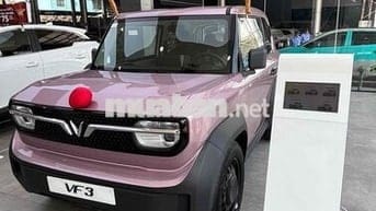 VinFast VF3 Hồng - Nhỏ Gọn - Tiết Kiệm