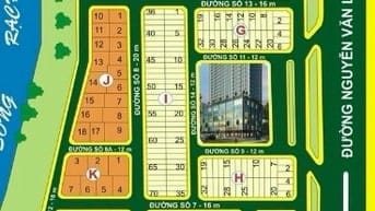 Bán 2 lô liền kề KDC Sadeco Ven Sông Tân Phong Q7, đối diện công viên