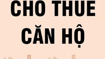 CHO THUÊ CĂN HỘ LẦU 1, CHUNG CƯ 1A-1B NGUYỄN ĐÌNH CHIỂU