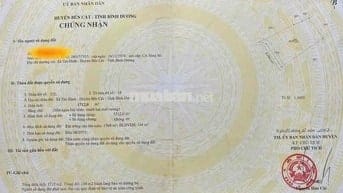 BÁN LÔ ĐẤT ĐẸP TÂN ĐỊNH – BẾN CÁT 20 TỶ 33x102