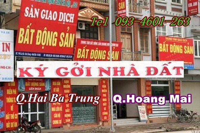 Dịch vụ mua bán,cho thuê nhà đất Q Hai Bà Trưng, Hoàng Mai,HK,ĐĐ,TX