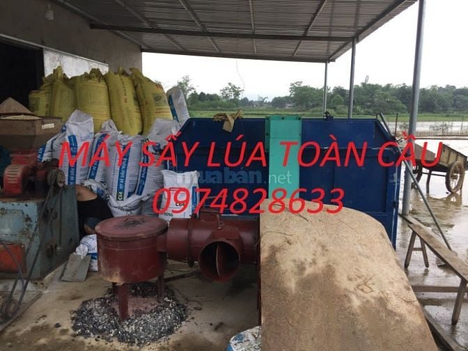 Máy sấy lúa chạy mưa (lò sấy lúa)