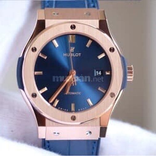 Đồng hồ Hublot cơ dây da đẹp cho anh em