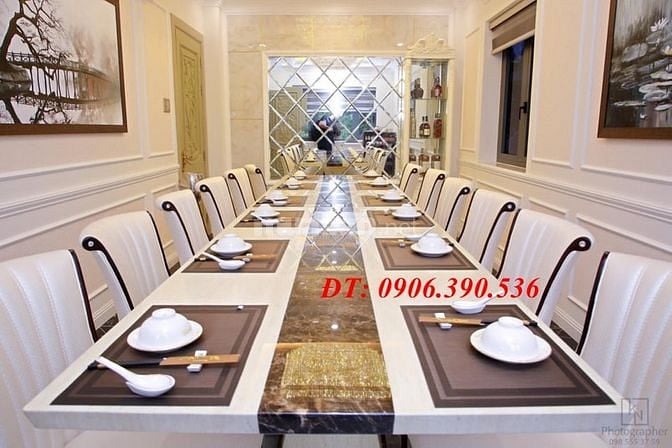 Tấm lót bàn ăn đẹp, sang trọng phong cách Châu Âu