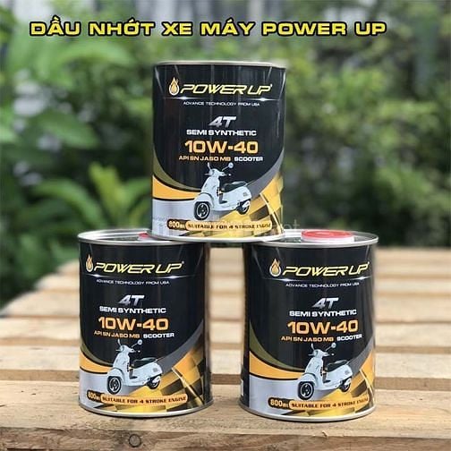 Dầu nhớt xe máy nhập khẩu Malaysia thương hiệu Power Up