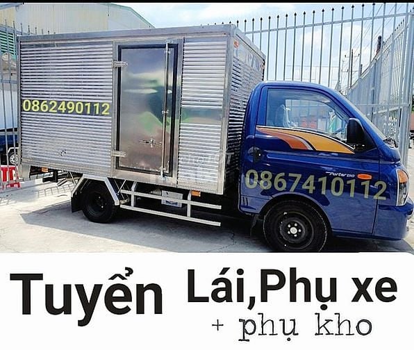 Tuyển nhân viên : lái xe B2/c- phụ lơ- phụ kho tại binh định