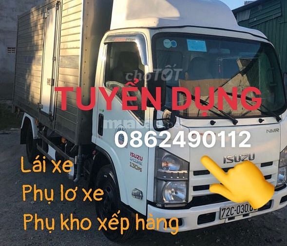 Tuyển 5 tài xế  20 phụ  xe   35 phụ kho.