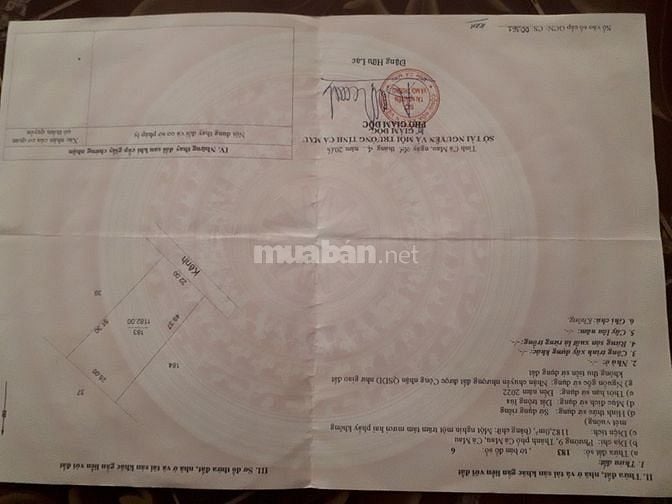 Bán mảnh vườn đoạn cuối đường đoàn giỏi phường 9