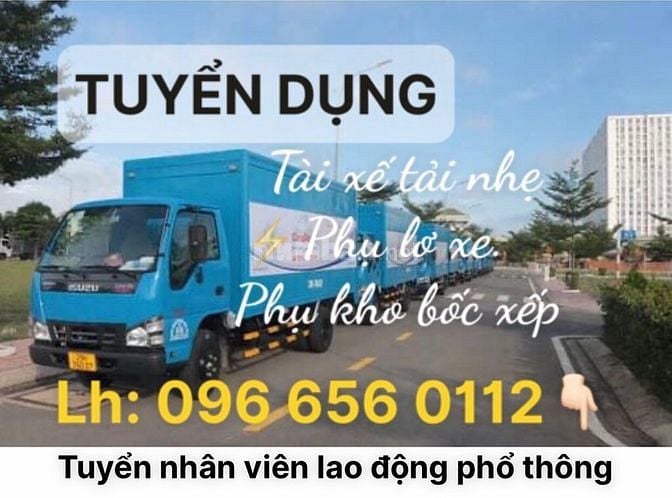 Bổ sung LĐ: lái phụ xe tải và phụ kho xếp hàng tại Tây Ninh