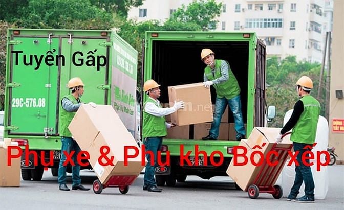 BÌNH THUẬN==> Cần gấp Phụ xe & Phụ kho Bốc xếp lương cao