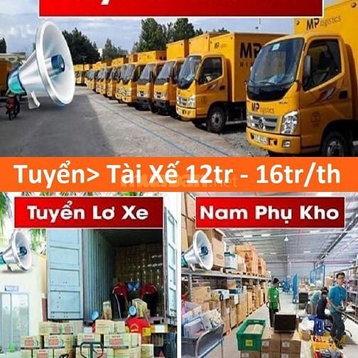 Tuyển Dụng Gấp => Lơ Xe 14tr/tháng - Nam Phụ Xếp Hàng 600k/ngày