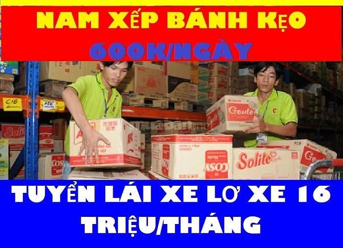 LÂM ĐỒNG ==> Cần Gấp 10 Tài xế + 20 Lơ xe + 30 Phụ kho bốc xếp