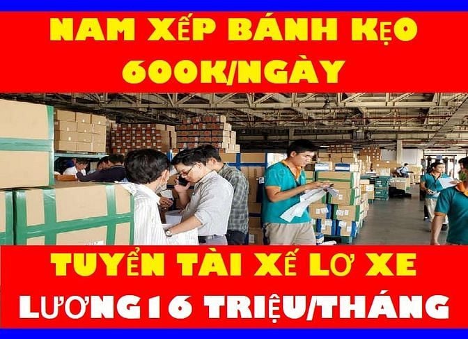 GIA LAI ==> Cần Gấp 10 Tài xế + 20 Lơ xe + 30 Phụ kho bốc xếp