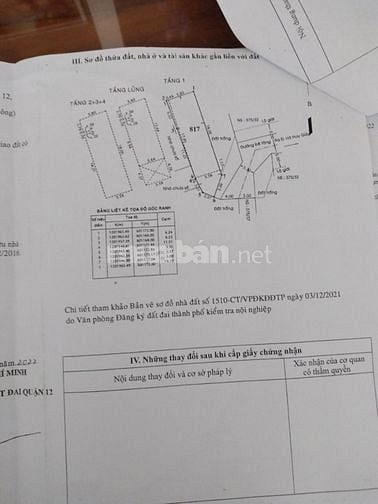 Bán nhanh nhà hẻm xe hơi đường hà huy giáp Q12 sát bên gò vấp