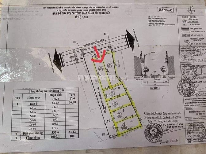 Cần bán Lô đất 131 m2 Thị xã An Nhơn, Bình Định