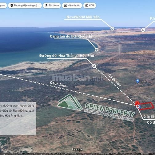 Lô 3770m2 giá 1.5ty Phan Rí Thành ra biển 1,5km có Đường thấy Biển
