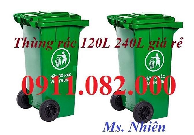  Sỉ thùng rác 120L 240L 660L giá rẻ- Thùng rác nhựa- lh 0911082000
