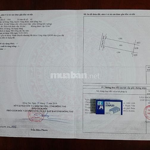 bán đất sông trầu trảng bom sổ riêng giá rẻ