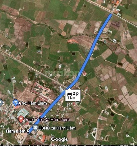 Bán 300m đất thổ cư ngay UB Hàm Liêm, đường nhựa 10m, mở rộng 30m