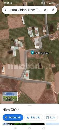 Bán đất 2 mặt tiền cách QL 28 450m xã Hàm Chính, Hàm Thuận Bắc.