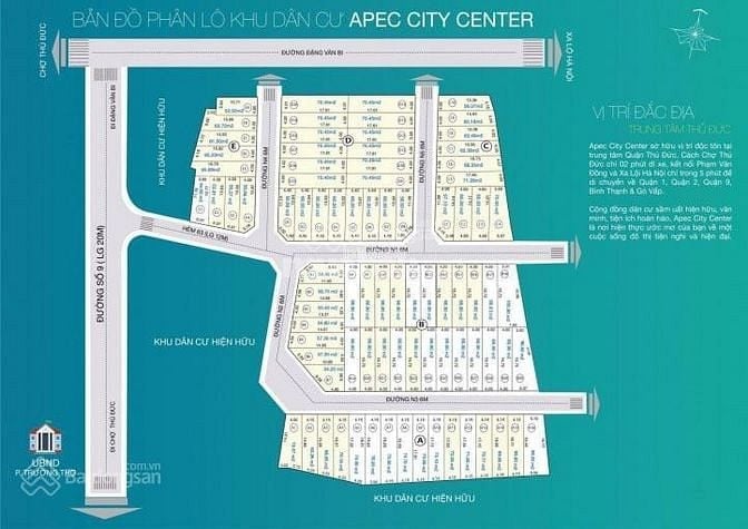 Bán đất dự án Apec Trường Thọ, TP. Thủ Đức  gần chợ , Giá 2 tỷ 2 TL 