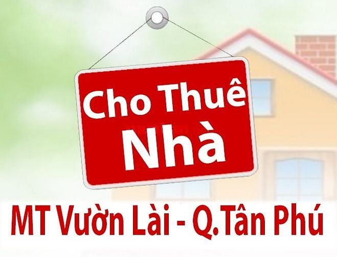 Cho thuê nhà MT đường Vườn Lài,  Tân Phú
