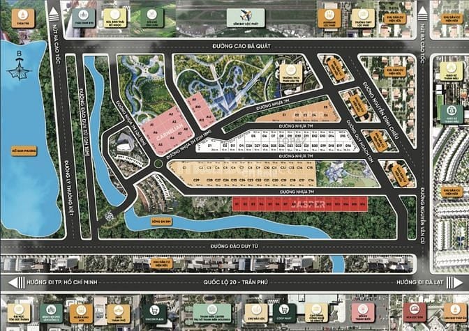 Biệt thự Nghỉ Dưỡng - ven Sông, Cạnh Hồ Nam Phương - ngay Tp. Bảo Lộc 