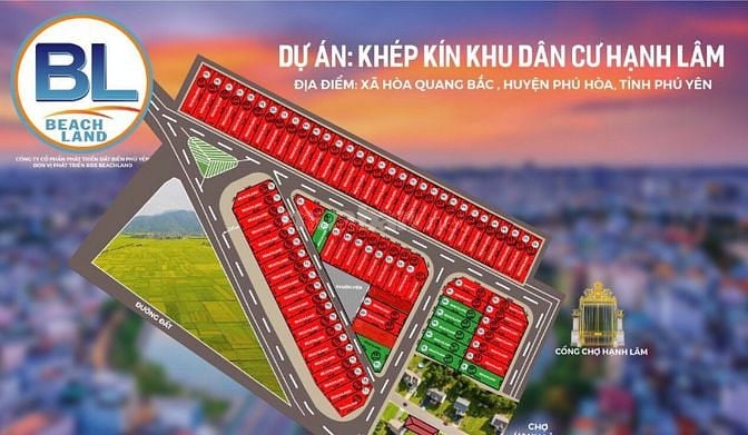 Bán đất Khu dân cư Hạnh Lâm -Xã Hoà Quang Bắc 850tr 100m2 giá tốt nhất