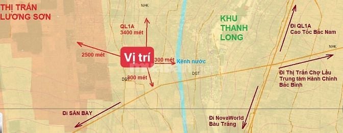 5238m2 nằm gần liên huyện kết nối đi sân bay Phan Thiết