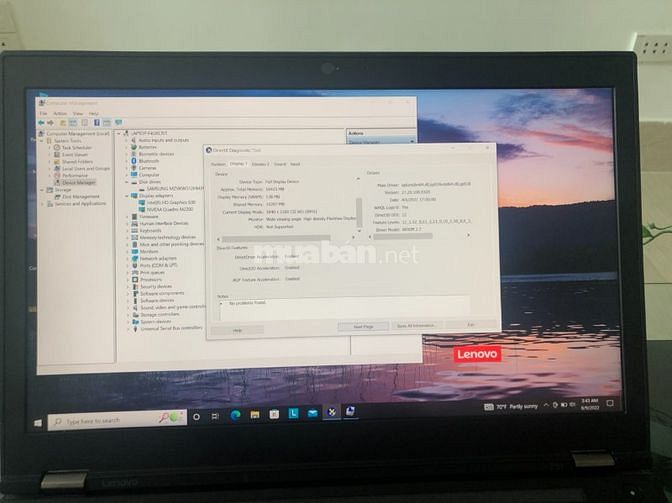 Thinkpad P51 i7 7820HQ 32G Quadro M2200 4K UHD