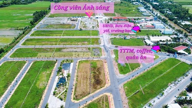 Đất ở đô thị P4 TP.Vị Thanh,thổ cư 100%, sổ sẵn, mặt lộ 12m, chỉ 690tr