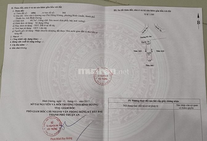 Bán đất MT KD Thuận An Bình Dương giá giảm 2,35 tỷ,bán trước ngày 1/12
