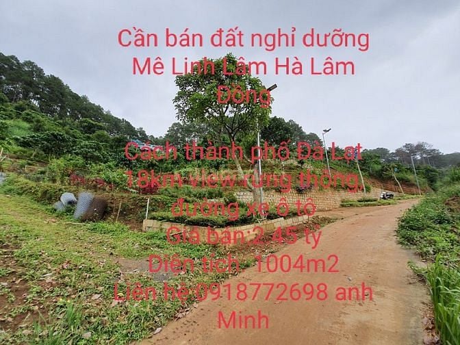 Bán đất nghỉ dưỡng Mê Linh, Huyện Lâm Hà, Tỉnh Lâm Đồng 