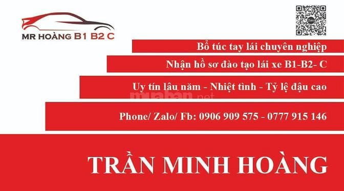 NHẬN HỒ SƠ DẠY LÁI XE B2- BỔ TÚC TAY LÁI CHO NGƯỜI MỚI LẤY BẰNG..